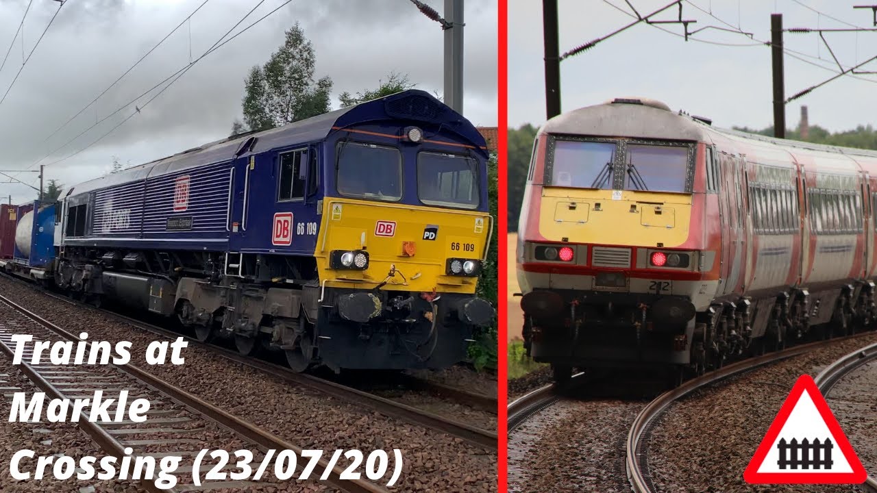 Trains at Markle Crossing (23/07/20)