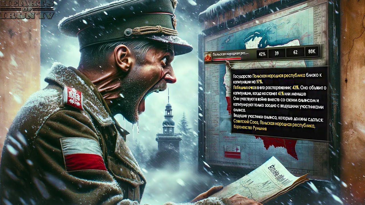 Уничтожена на 97%! Спасти Польшу в hoi4! | hearts of iron 4 - Total War