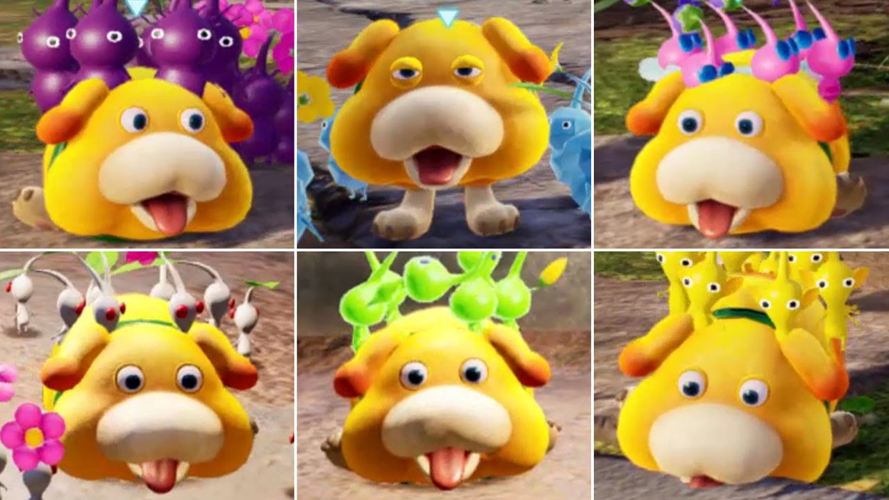 Pikmin 4 - All Pikmin & Oatchi Interactions