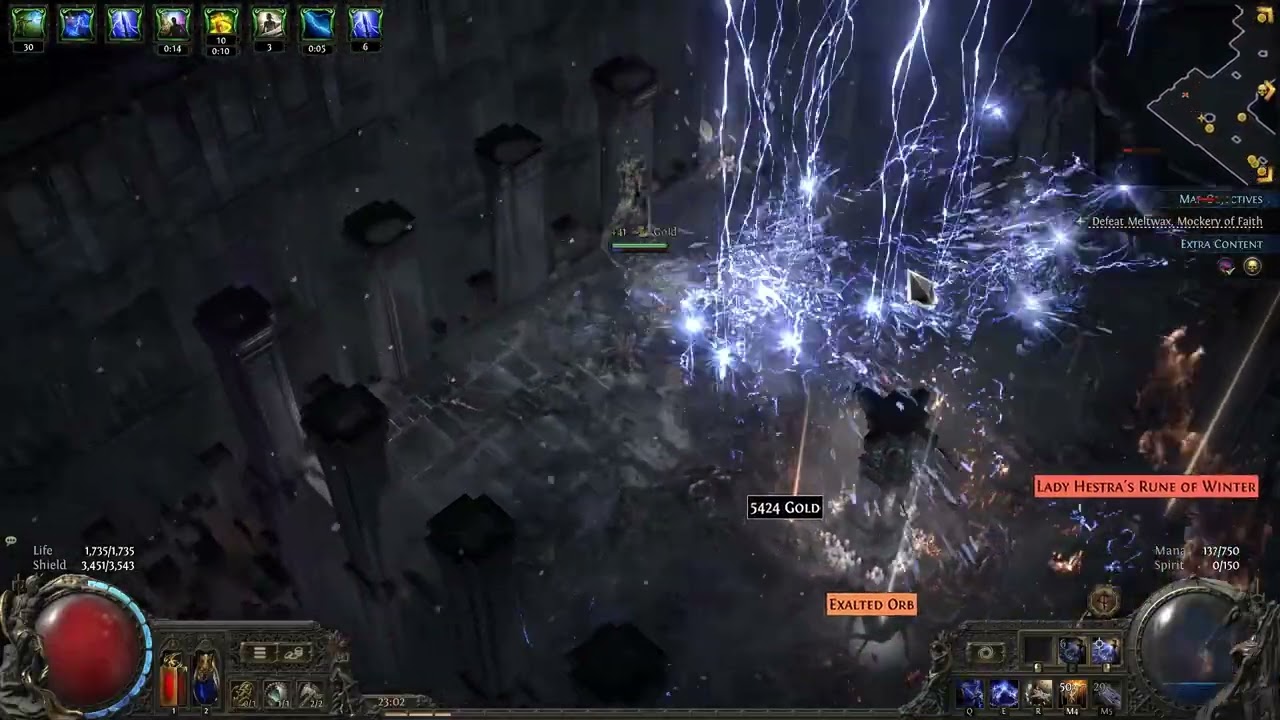 Path of Exile 2 Mapping - Galvanic Shards + Shockburst Rounds Deadeye