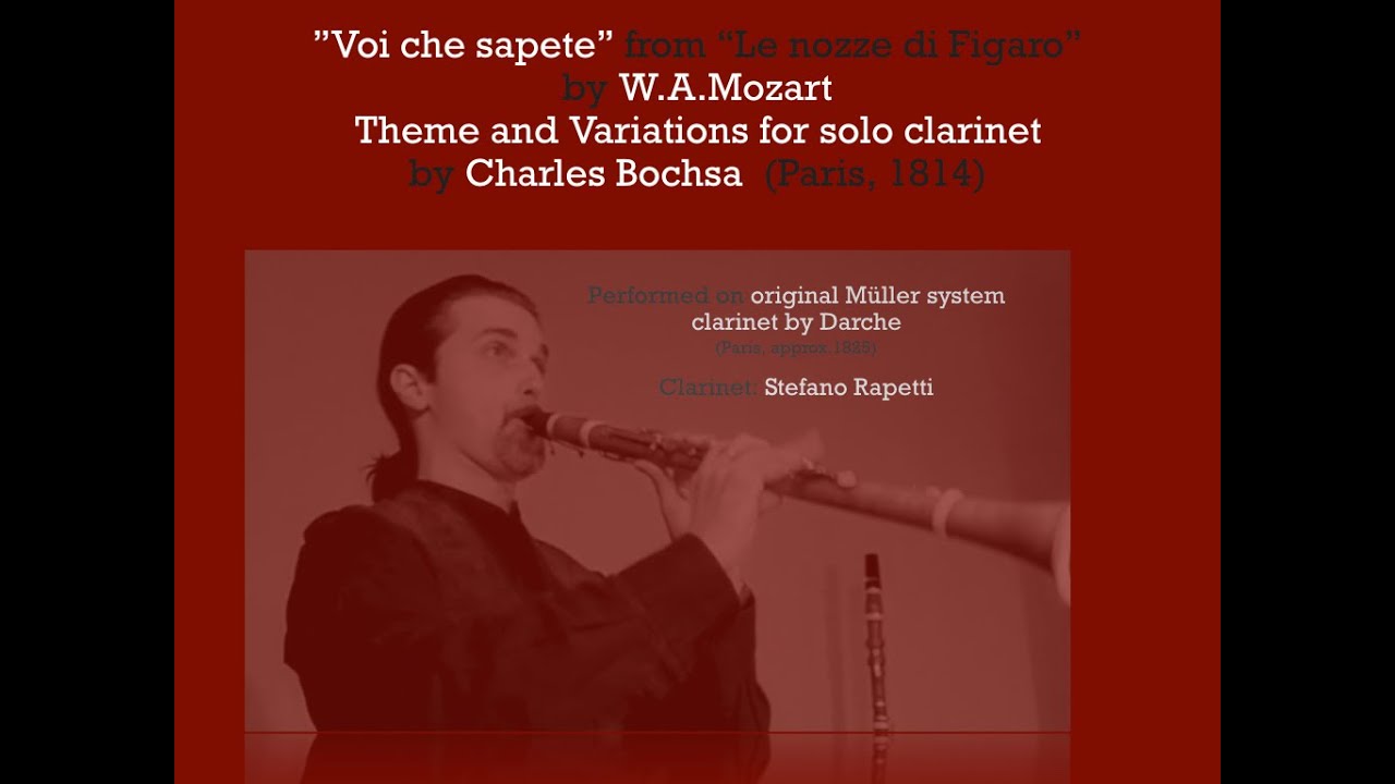 Bochsa - Mozart: variations for solo clarinet 
