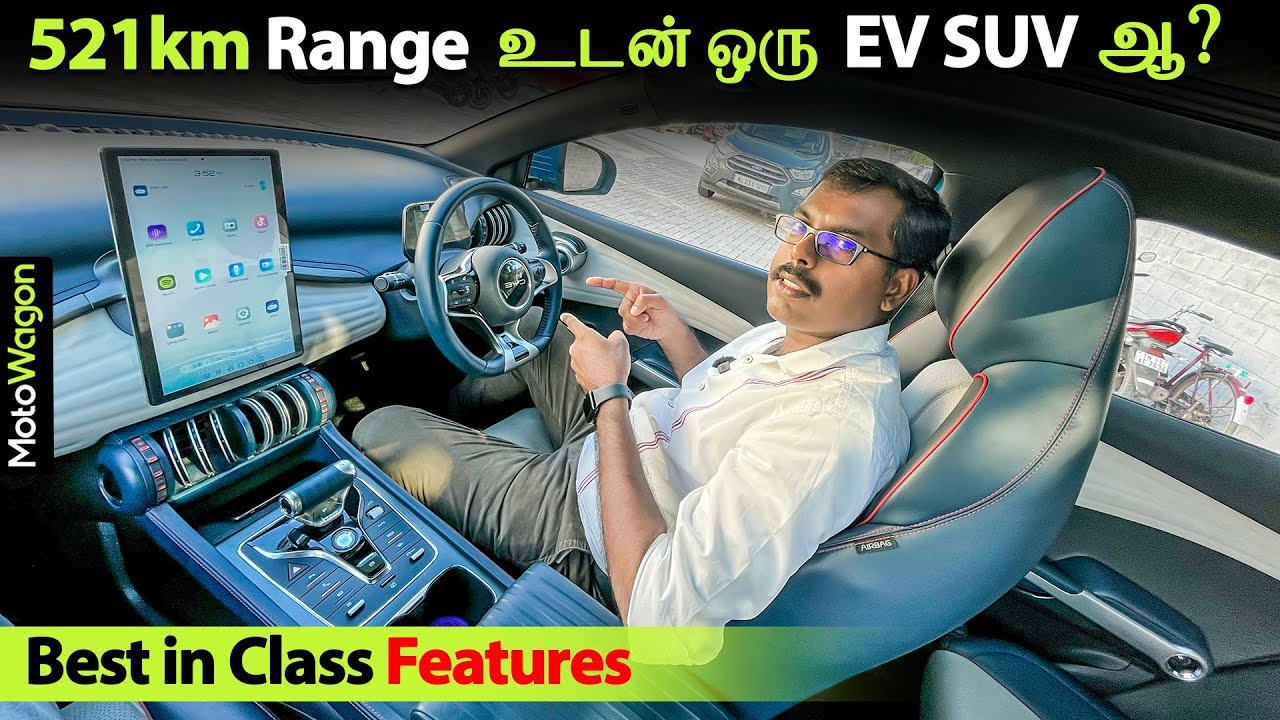 BYD Atto 3 - Full Review | EV SUV with 521km Range? | Tamil Review | MotoWagon.