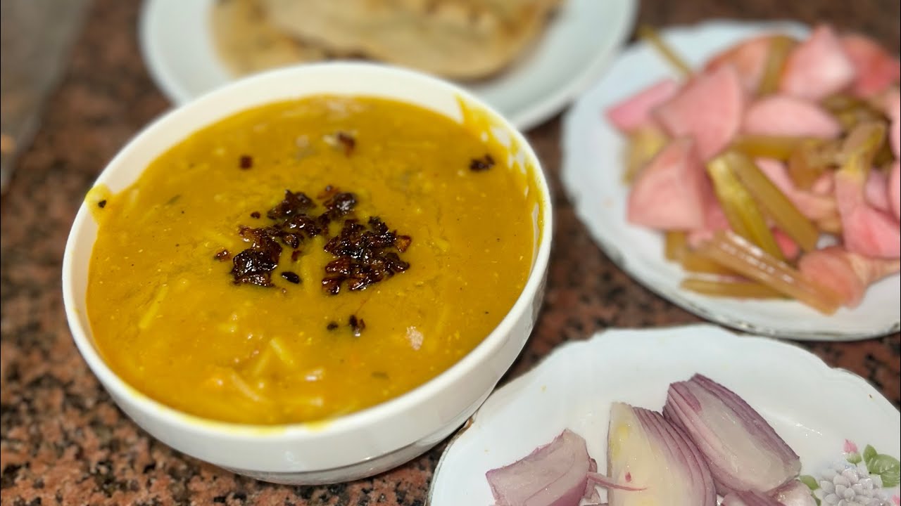 شوربة عدس لزوم الدفا !❤️😋