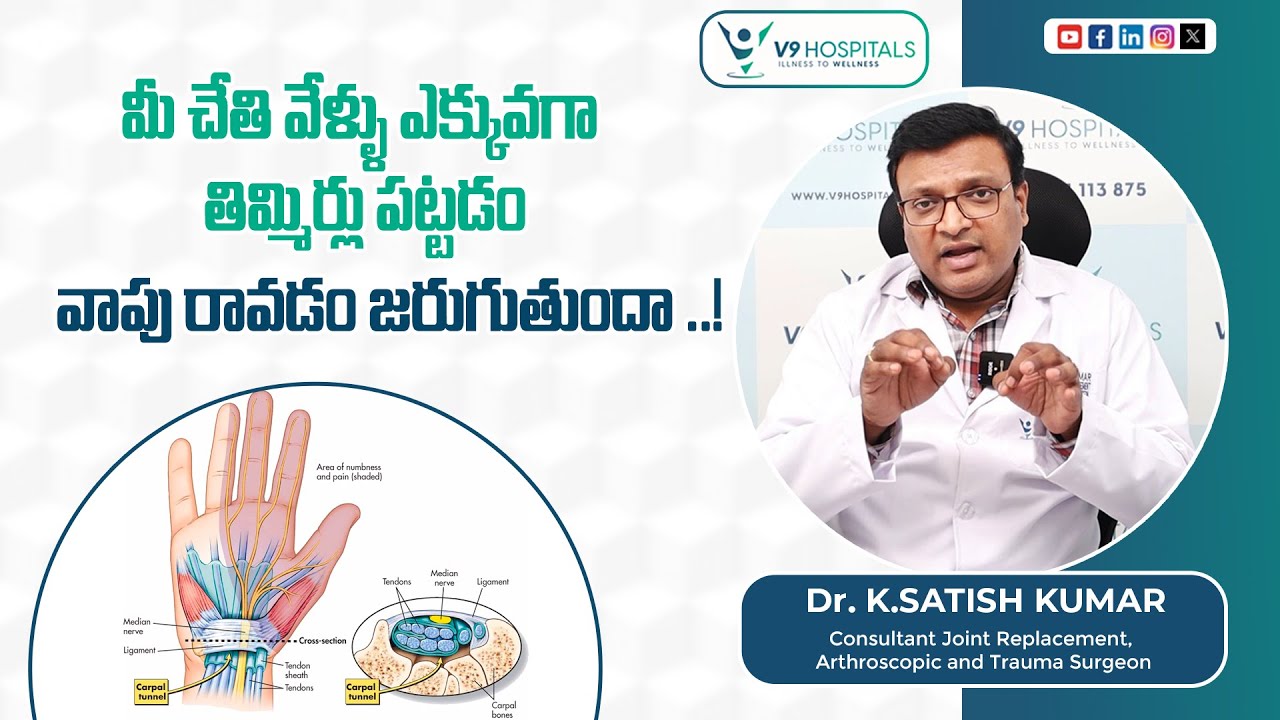 "Carpal Tunnel Syndrome Treatment & Symptoms " Explained in Telugu| 