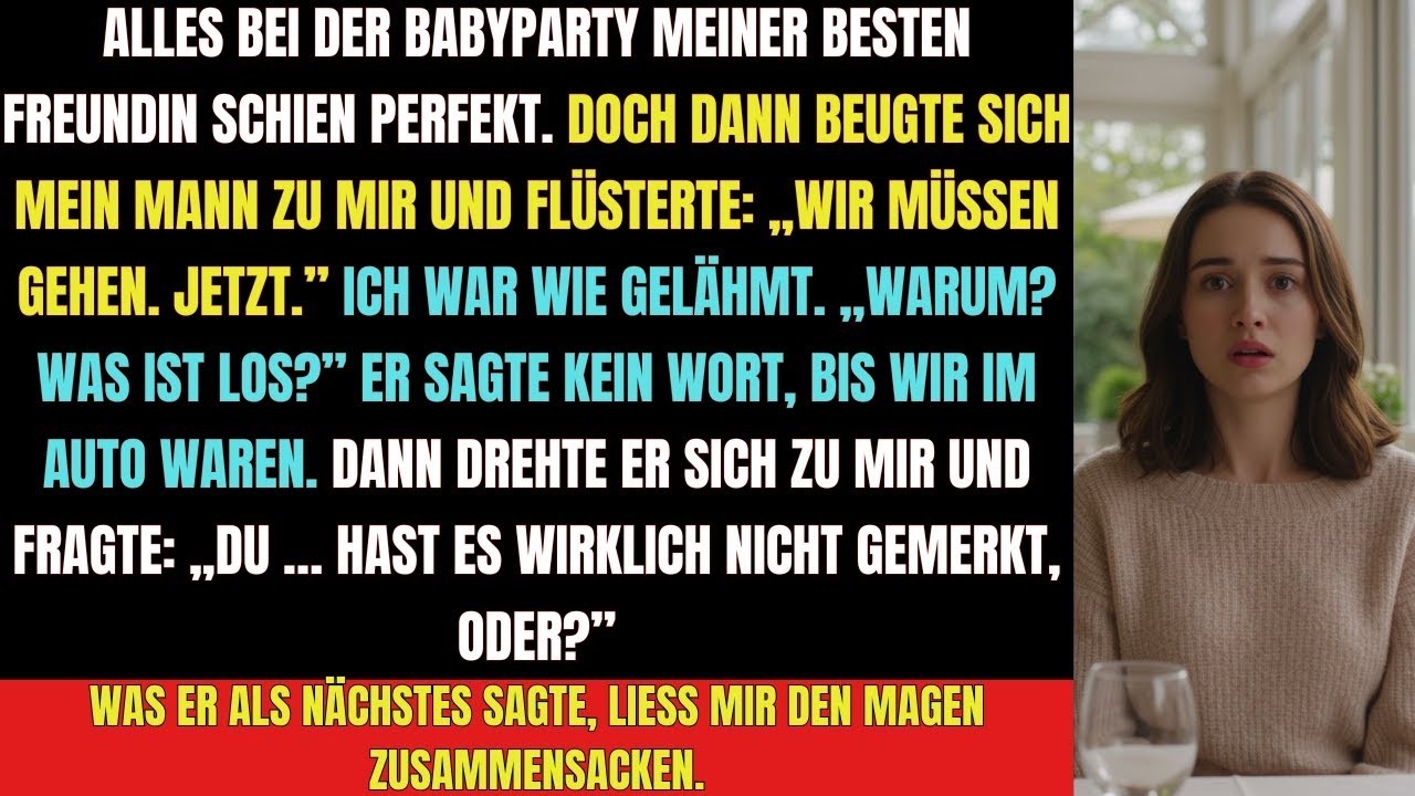 Alles schien perfekt… bis mein Mann plötzlich sagte  „Du hast es wirklich nicht gesehen, oder “