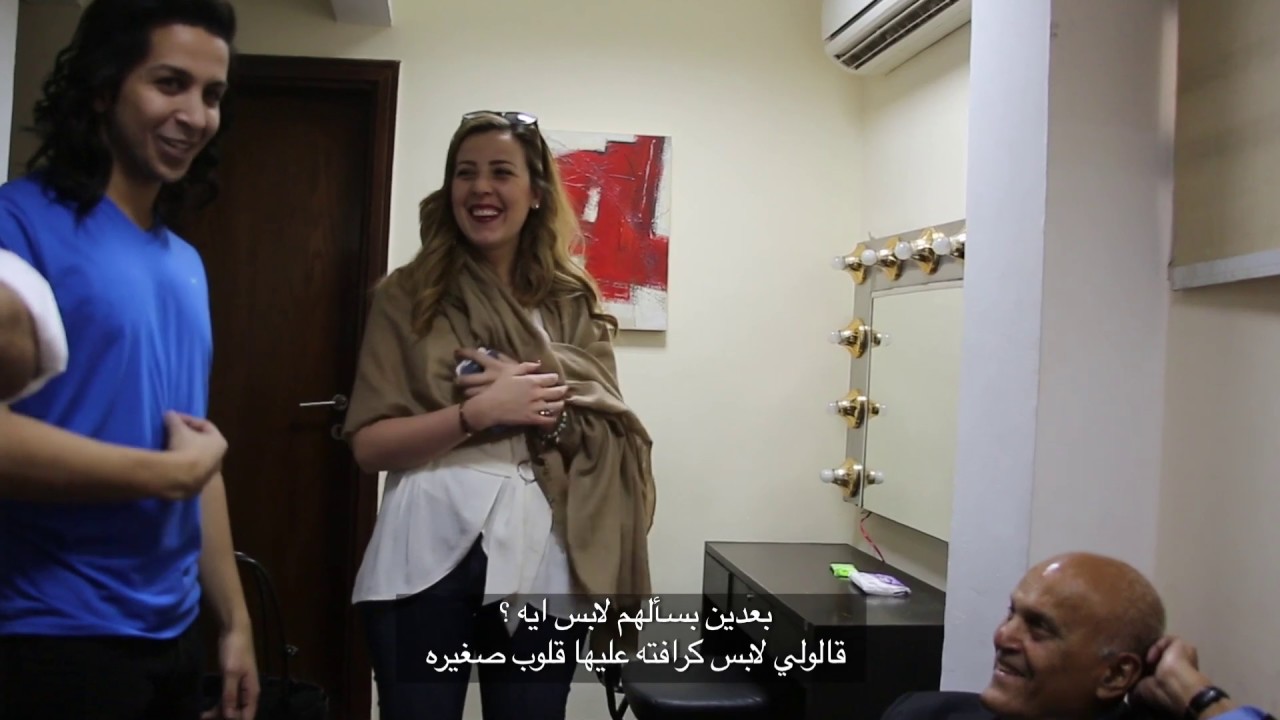 حصريا !! ميكنج هشام جمال اثناء اخراج وتلحين اغنية 