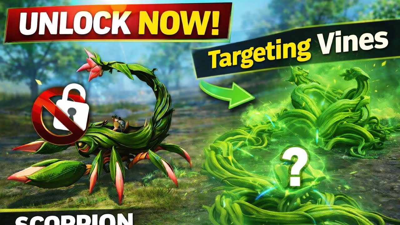 Unlock the Scorpion Vehicle! 🦂 Targeting Vines Explained | PUBG Mobile