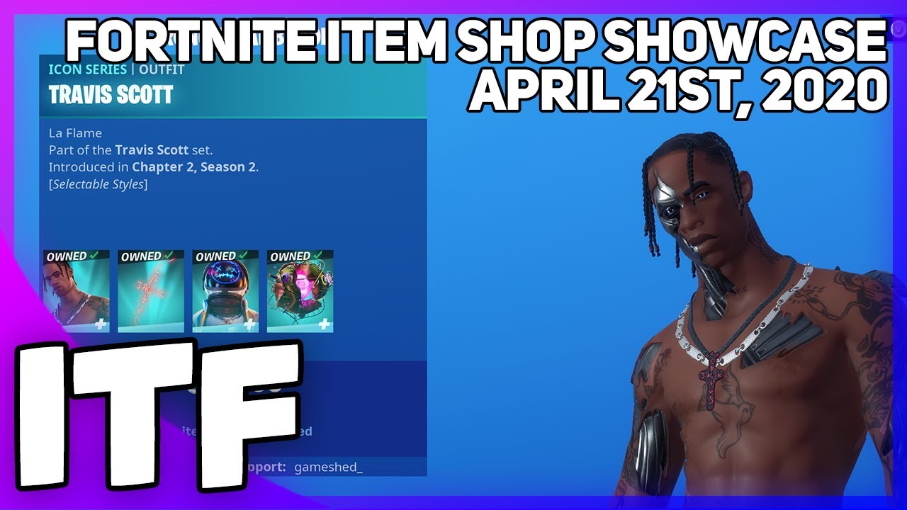 Магазин предметов Fortnite *НОВЫЙ* МАГАЗИН ТРЕВИСА СКОТТА! [21 апреля 2020 г.] (Fortnite Battle R...