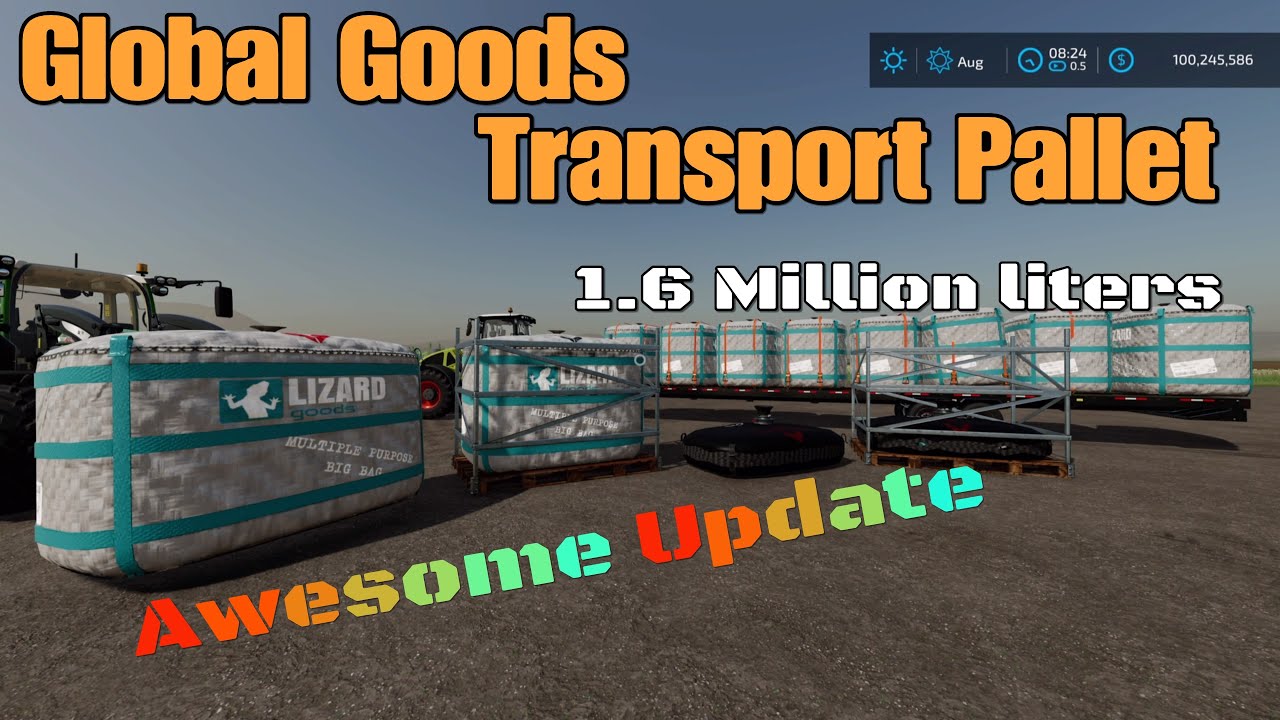 Global Goods Transport Pallet / New UPDATE for all platforms on FS22