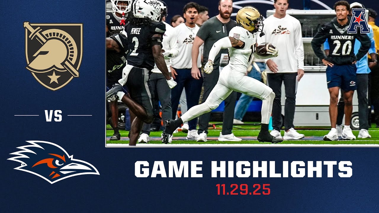 Army vs UTSA Football Highlights | Nov, 29. 2025
