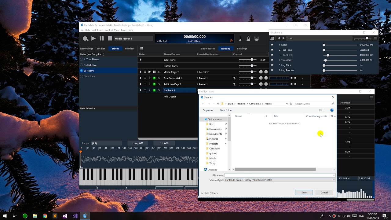 Cantabile Performance Profiler Demo