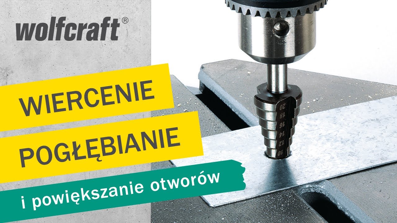 Wiertła stopniowane HSS: wiercenie i poszerzanie w 1 kroku | wolfcraft