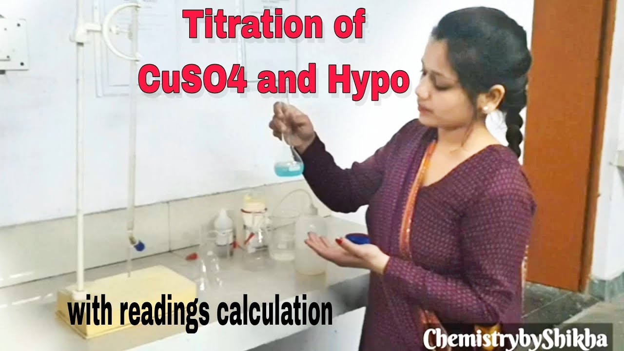 Titration Copper sulphate and Sodium thiosulphate 