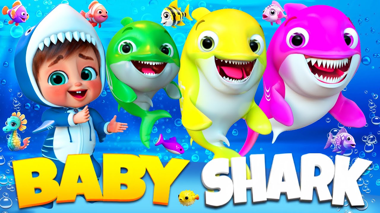 Doo Doo Baby Shark Goes to School - Nursery Rhymes & Kids Songs - #kidsongs  #nurseryrhymes