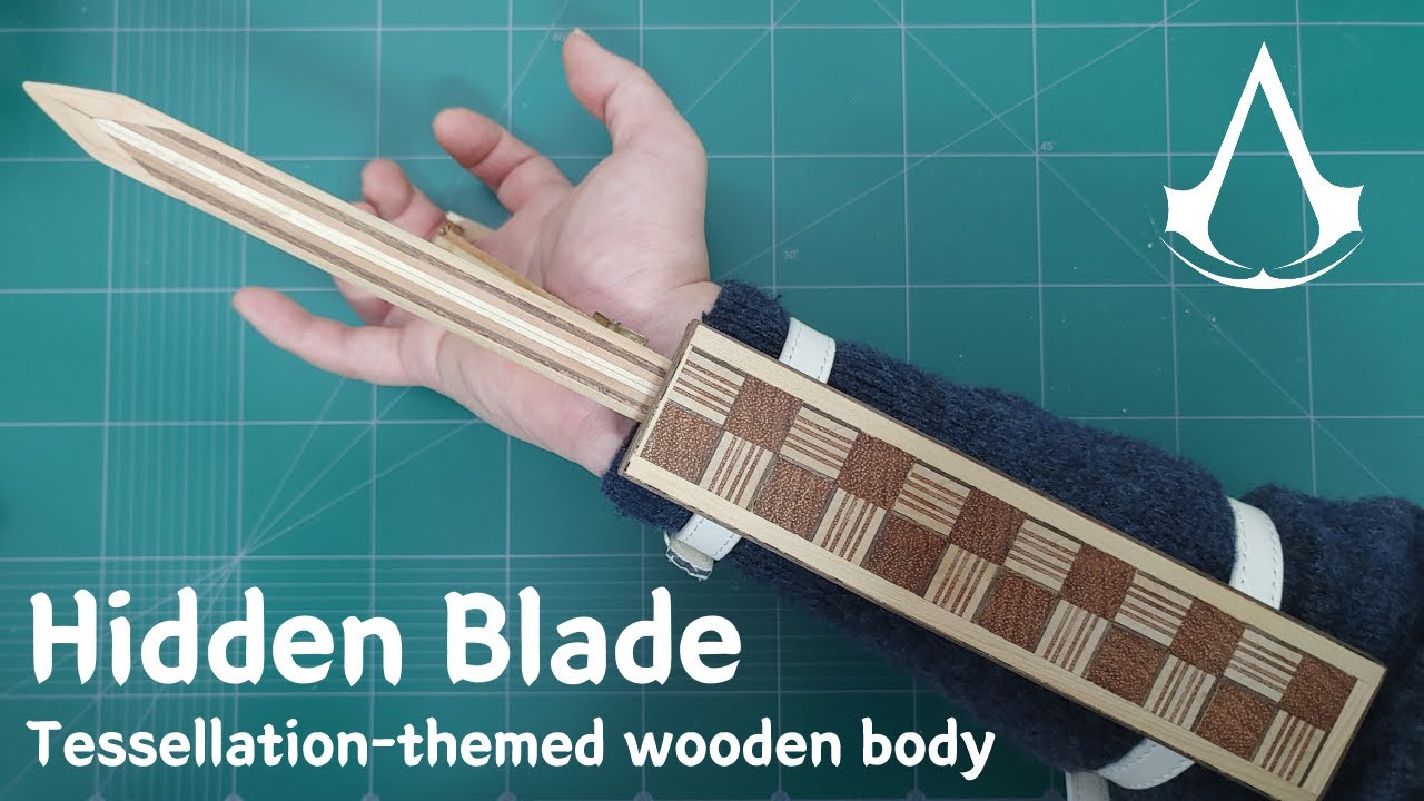 [DIY] Assassin's creed Hidden Blade(wooden) with Tessellation themed