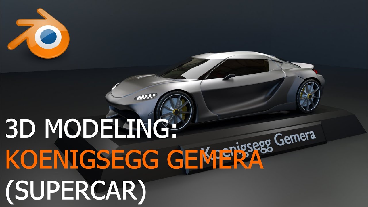 Koenigsegg Gemera (Hybrid Grand Tourer) - Blender Timelapse