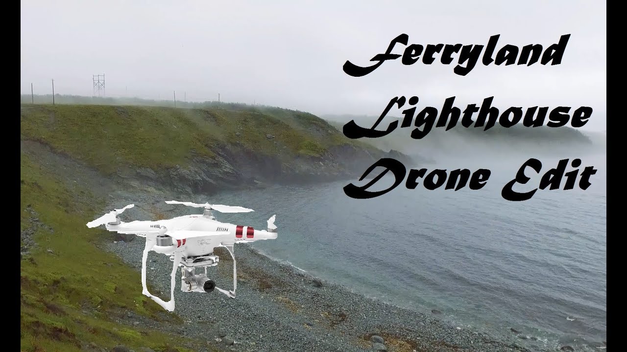 Ferryland Lighthouse Drone Edit - Newfoundland in the fog