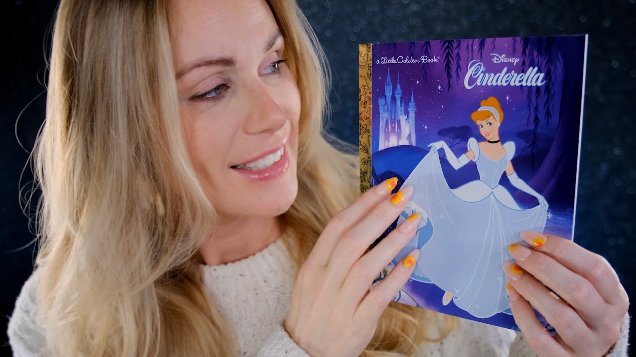 ASMR | DISNEY CINDERELLA STORY TELLING BOOK READING | Close-Up Deep Ear to Ear Breathy Whispers