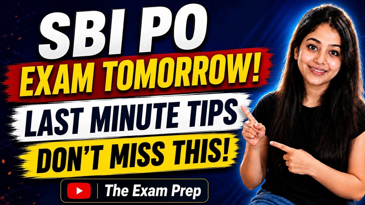 SBI PO Prelims 2026 | Last Minute English Tips You MUST Know!