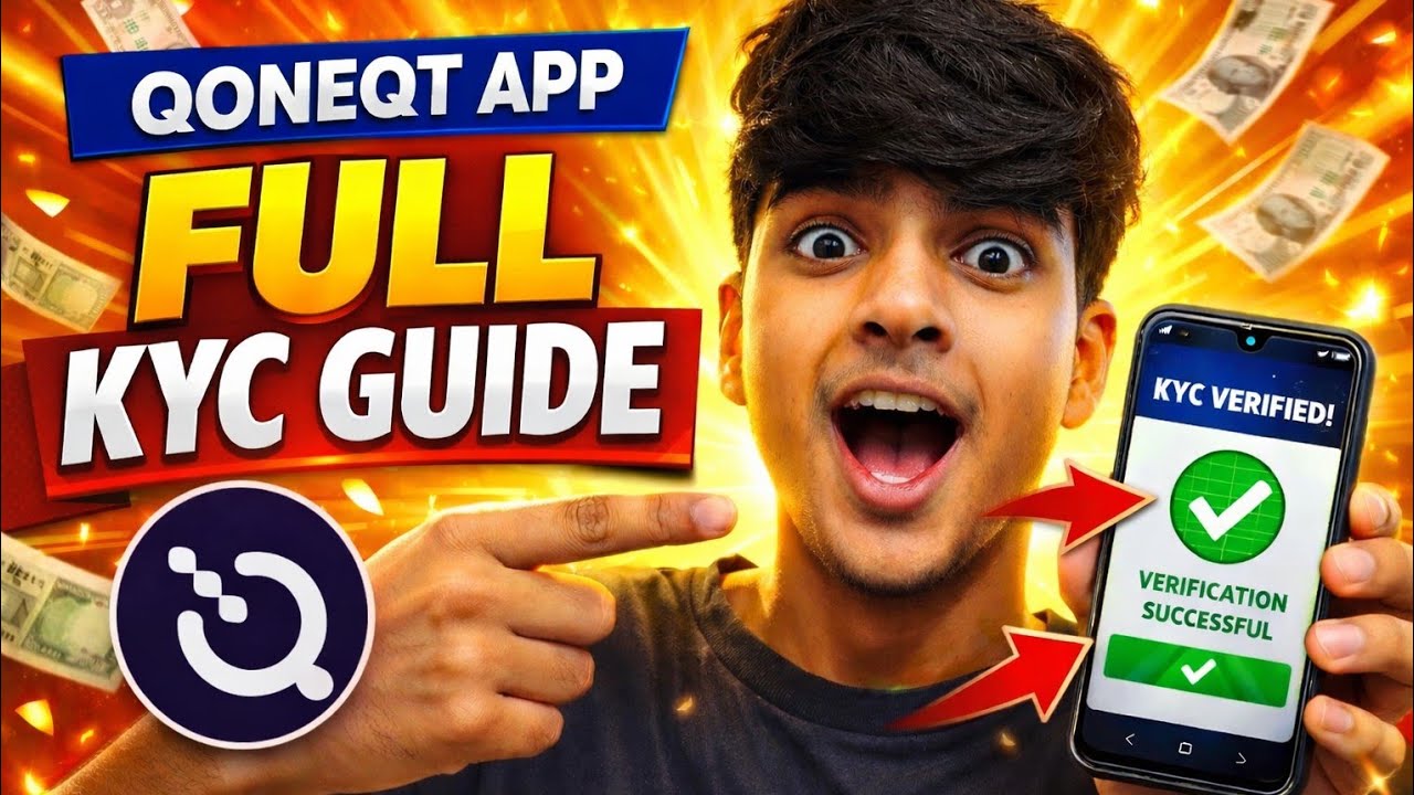Qoneqt App Me KYC Kaise Kare Full Process ✅| Full KYC  Guide Step by Step | Qoneqt App Review 