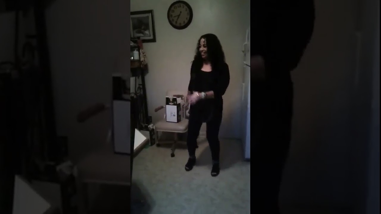 Energetic Woman Dancing to Latin Music at Home#dance #latinmusic #dancingathome #energy