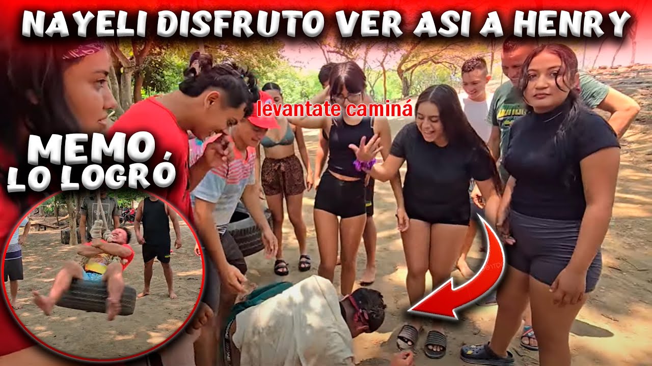 Retiramos lo dicho! Nayeli estaba FELIZ porque queria que Henry hiciera el reto de la llanta.