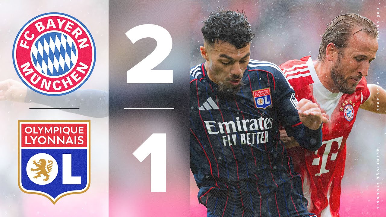 Résumé FC Bayern Munich - OL : Un bon test face à un cador européen (2-1)