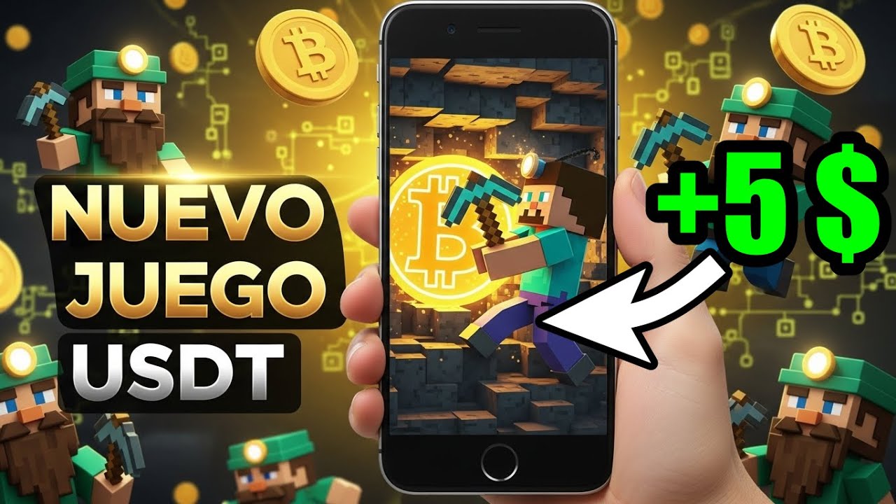 NUEVO JUEGO PARA GANAR USDT | MINE CRAFT VERSION CRYPTO
