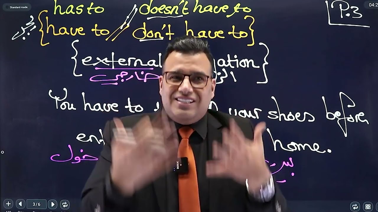 اول ثانوي انجليزي- modal verbs of obligation and prohibition- part one - د. خالد الدعجة