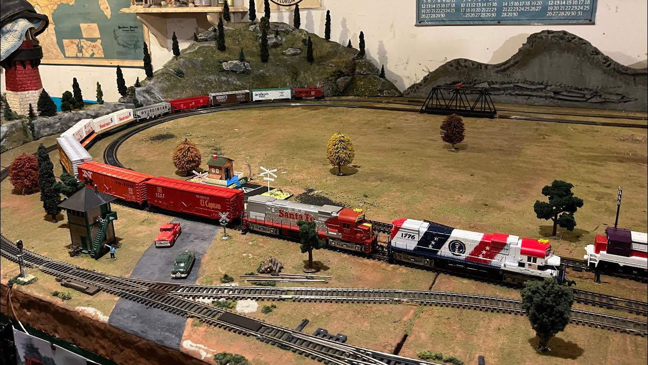 2 HO Scale TYCO c430 Alco Locomotives pulling an all Mixed TYCO Freight Train! TWIN MU Drive Motors!