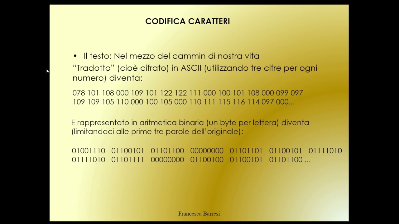 La codifica delle informazioni