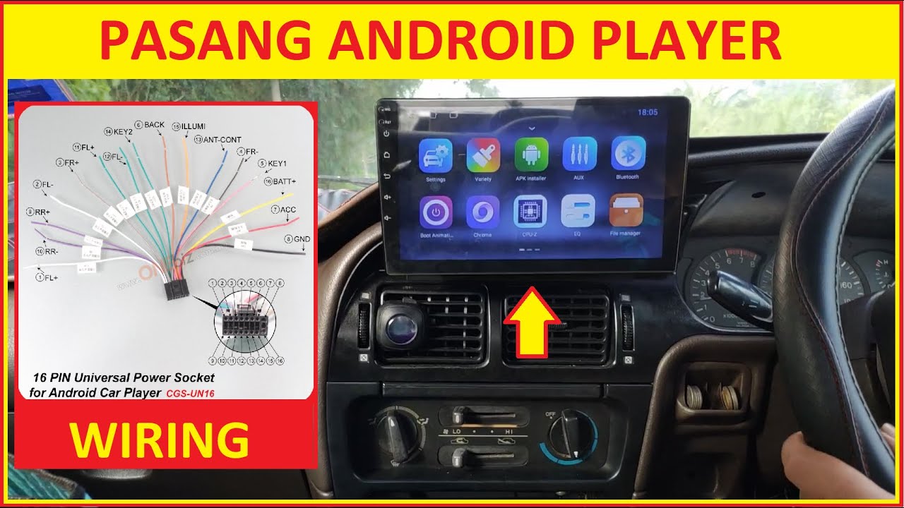 Cara Pasang Android Player [EP 1] | Wiring Cable Radio Ke Android Player