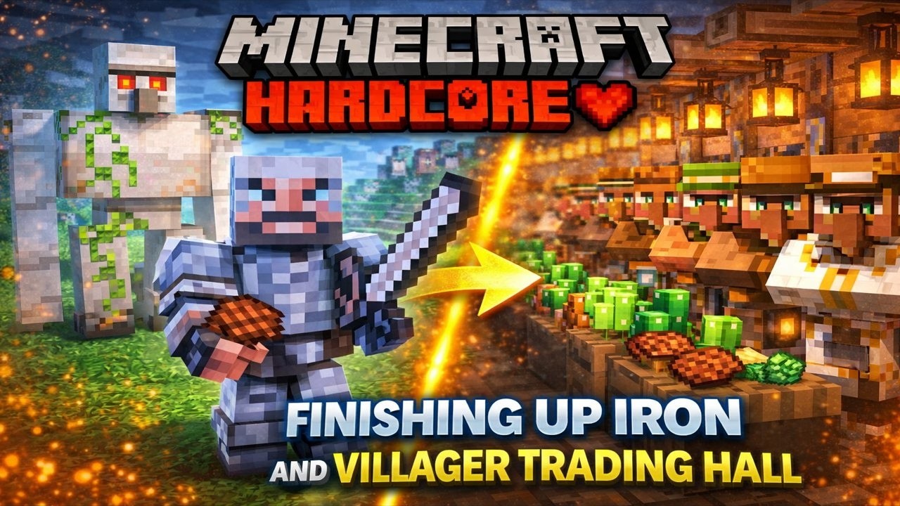 Finish Up Iron Fram Starting Leather and Steak Fram!!! Minecraft Hardcore Mode