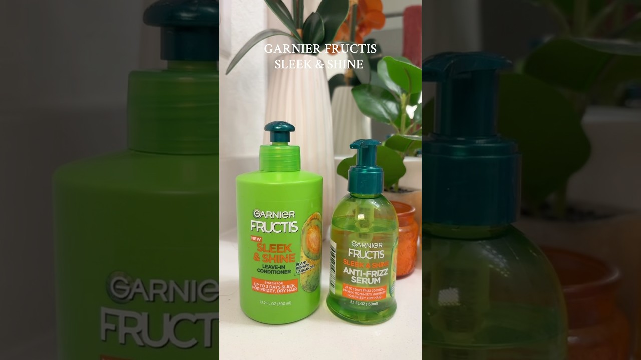GARNIER FRUCTIS SLEEK & SHINE ​@GarnierMex #garnier #leaveinconditioner #frizzfreehair