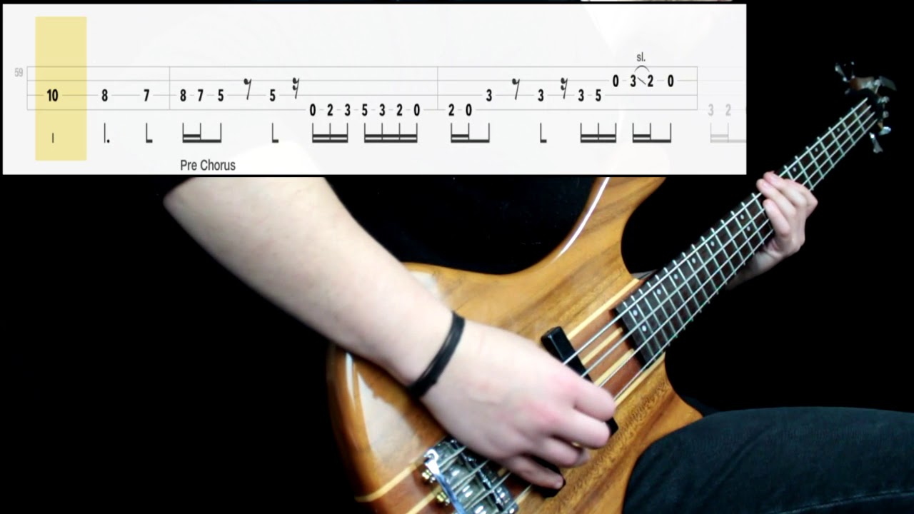 System Of A Down - B.Y.O.B. (Bass Only) (Play Along Tabs In Video)