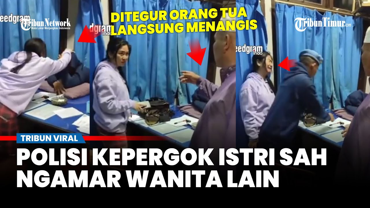 Netizen Baper, Detik-detik Istri Sah Grebek Brigadir Ismoyo Selingkuh, Nangis saat Ayahnya Menegur