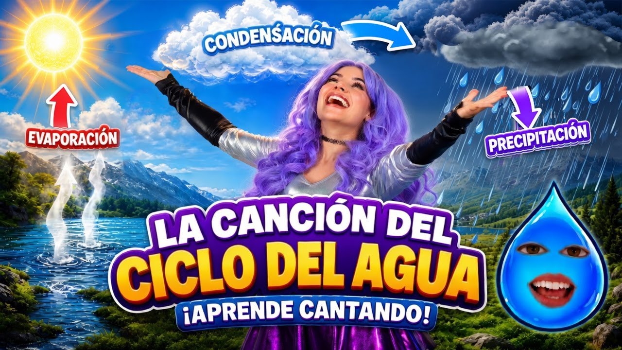La Canción del Ciclo del Agua 💧🎶 | Ciencias Naturales para Niños