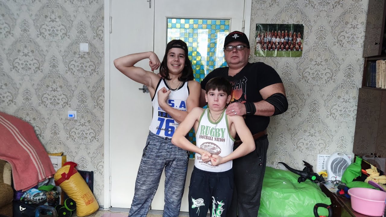 Юбилейный силовой тренинг на 50 летие Папы😉💪💪🤘🤘🤝🤝🤝