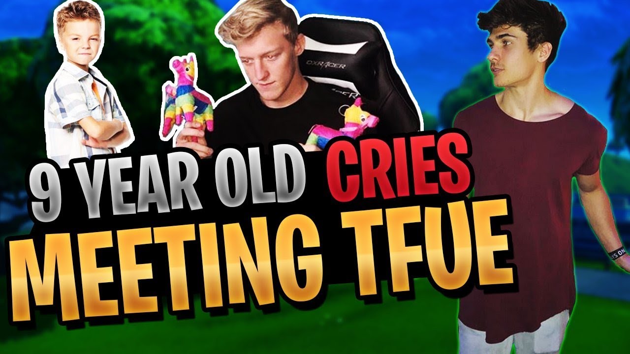 RANDOM DUOS | 9 Year Old CRIES After Meeting FaZe Tfue and Cloakzy |