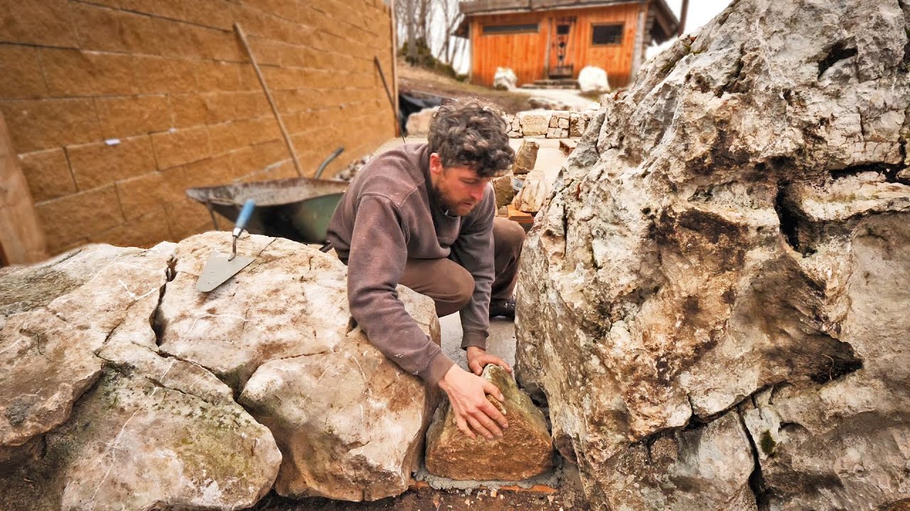 Stone Walls Masonry Work Begins (S5 Ep4)