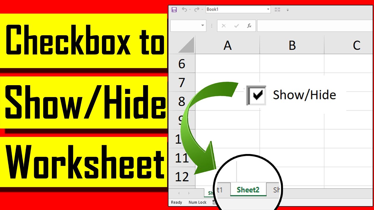 How to Hide & Unhide Worksheet in Excel using Check Box