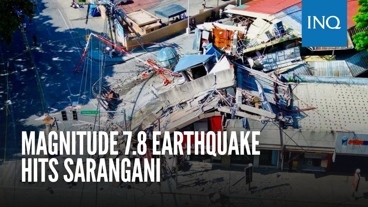 Magnitude 7.8 earthquake hits Sarangani