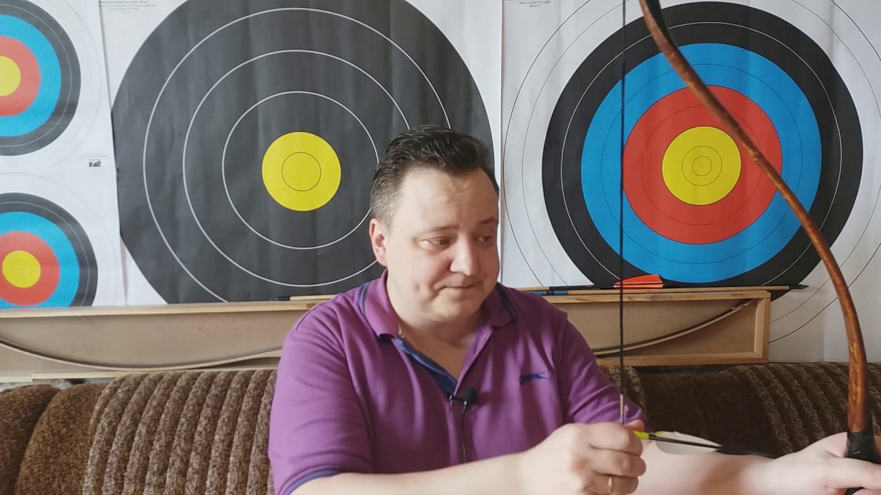 Три под, баребоу, стрингволкинг   стрельба из лука Barebow three under string walking