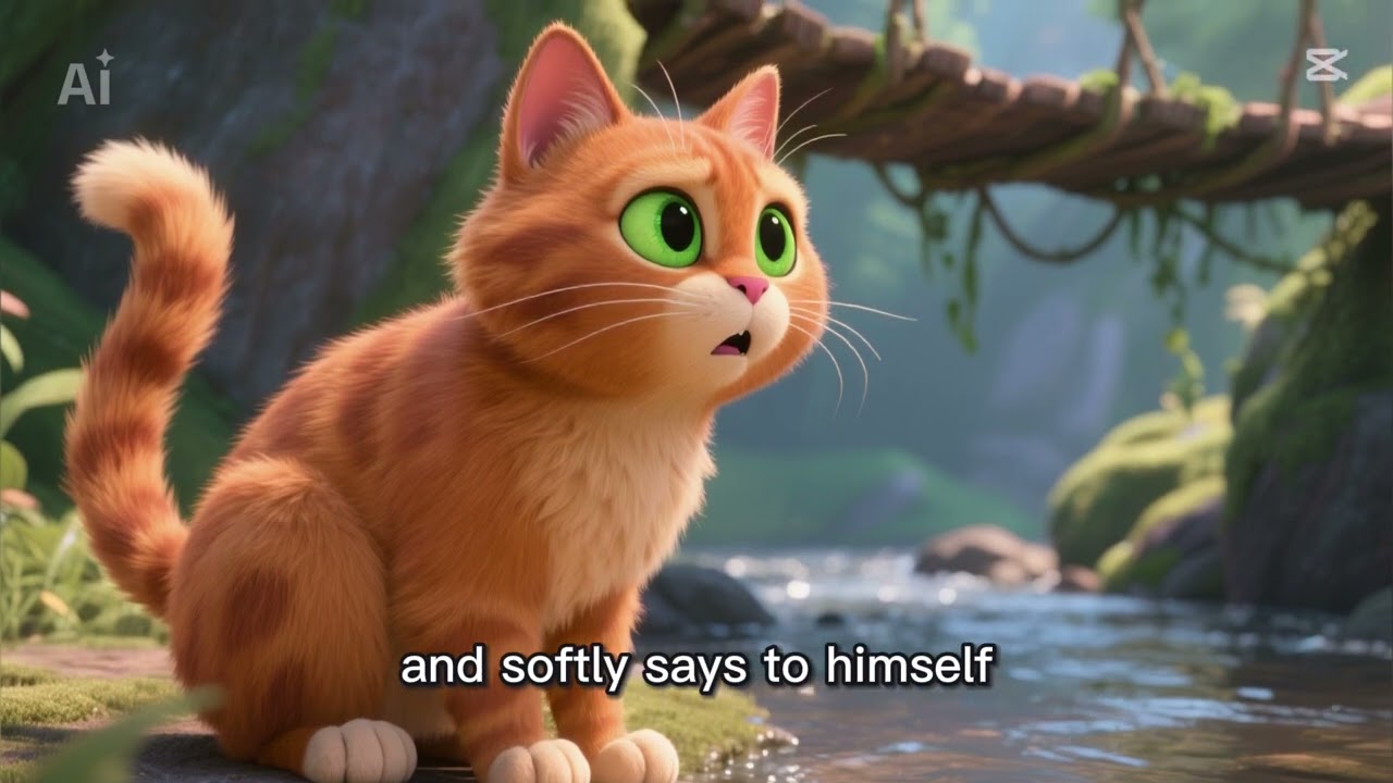 A Scared Little Cat Becomes Brave 🐾✨ | Whiskers’ Whispering Woods Adventure