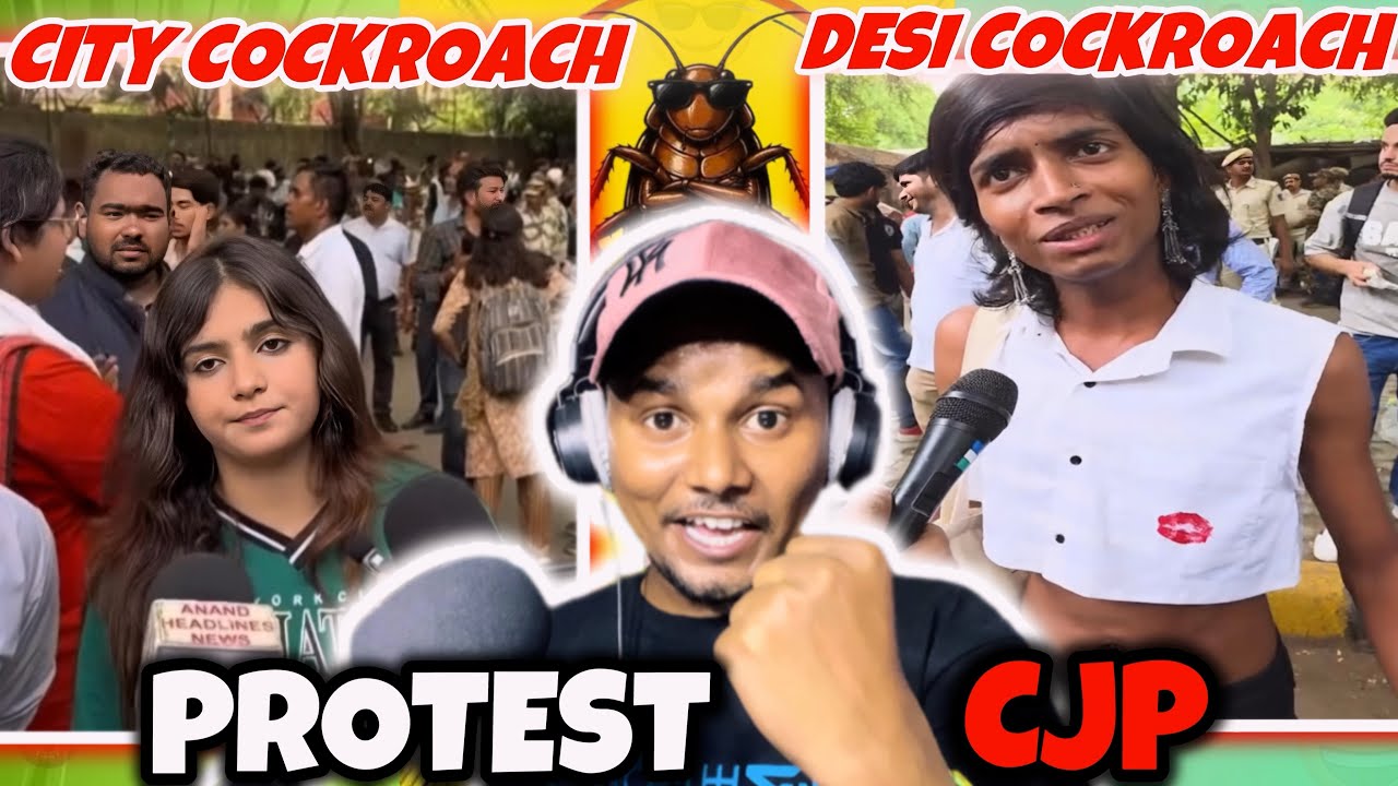 Cockroach Janta Party Protest || protest viral memes Roasting Video #cjp #roastingvideo #reaction 