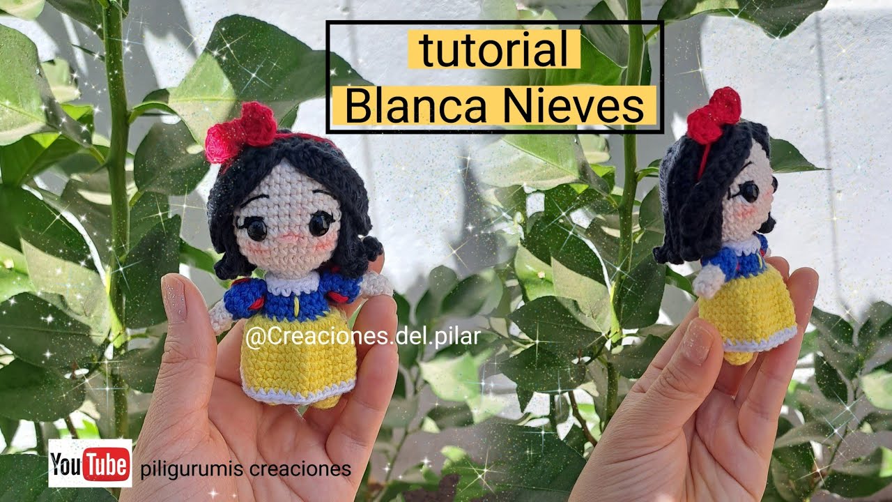 Mini blanca nieves ( tutorial amigurumi princesas 👸  disney )