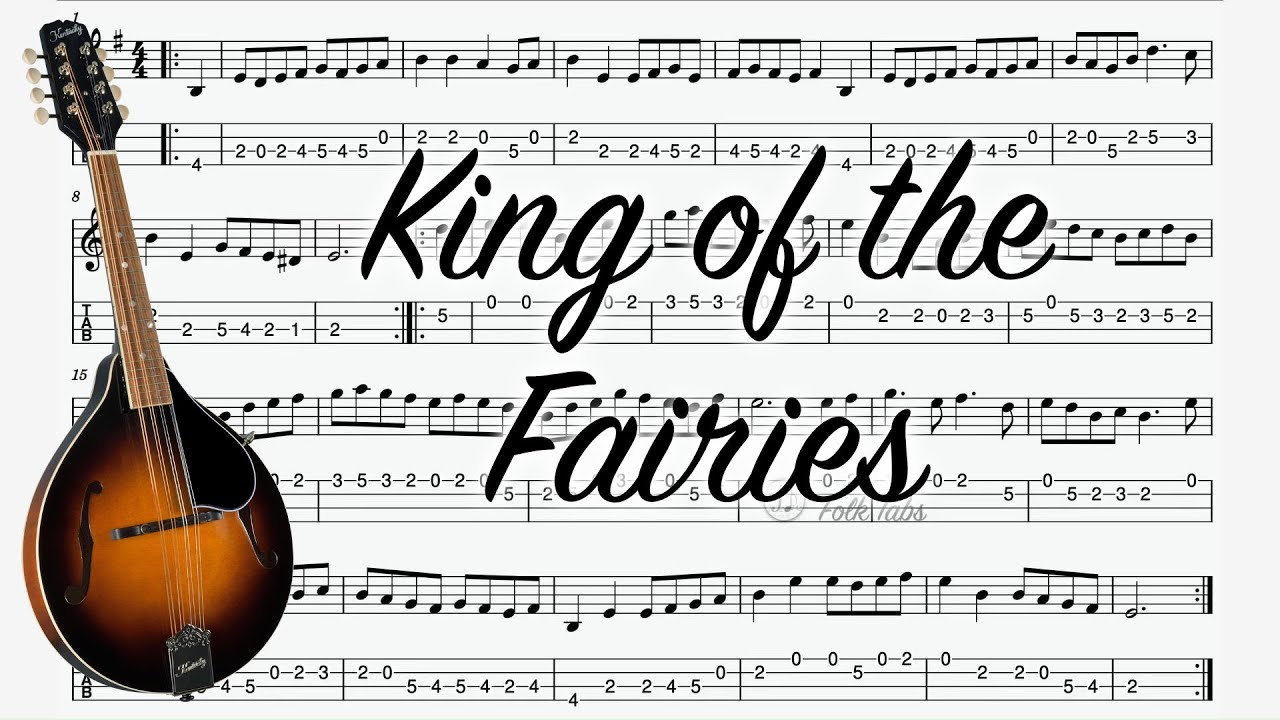 King Of The Fairies - Mandolin Tab