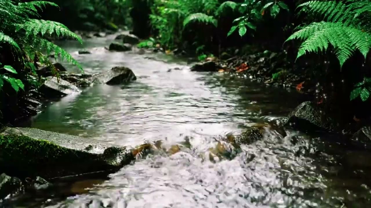 Beruhigende Lo-Fi Klänge mit Bachgeräuschen 🌿 3 Std. 36 Min. Natur zum Schlafen & Entspannen