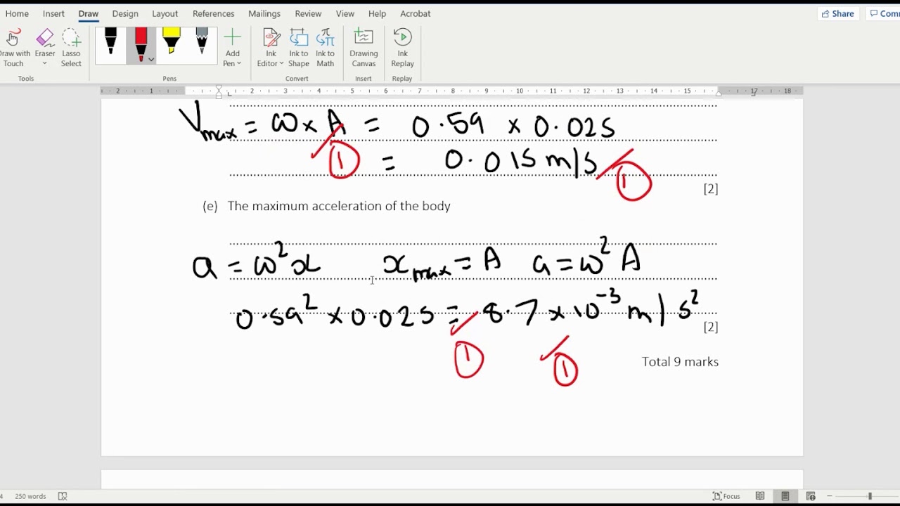 SHM basics exam questions