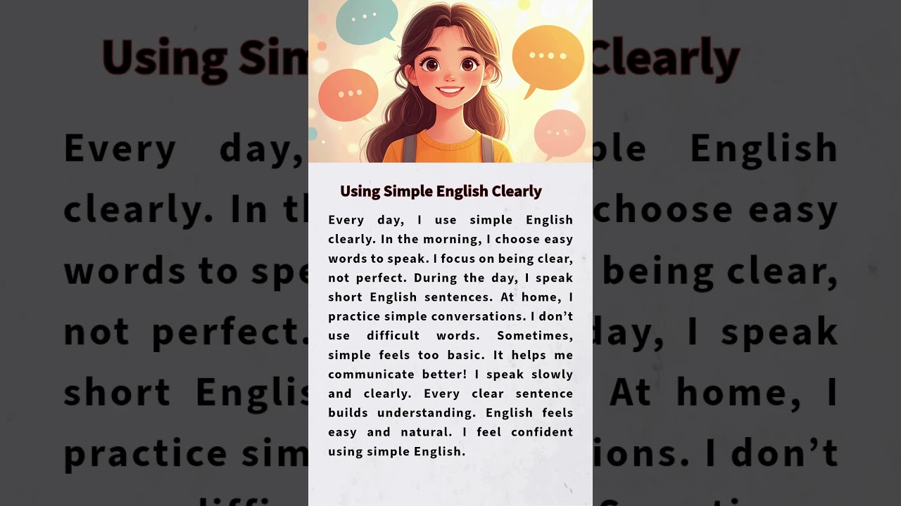Using Simple English Clearly | Daily English Practice for Beginners | English Podcast